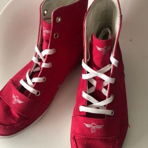 Creative Recreation Red Canvas Shoes